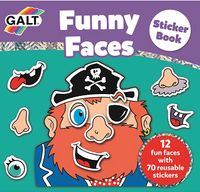 Funny Faces Sticker Book / Eğlenceli Yüzler Çıkartma Kitabı (3 Yaş+)