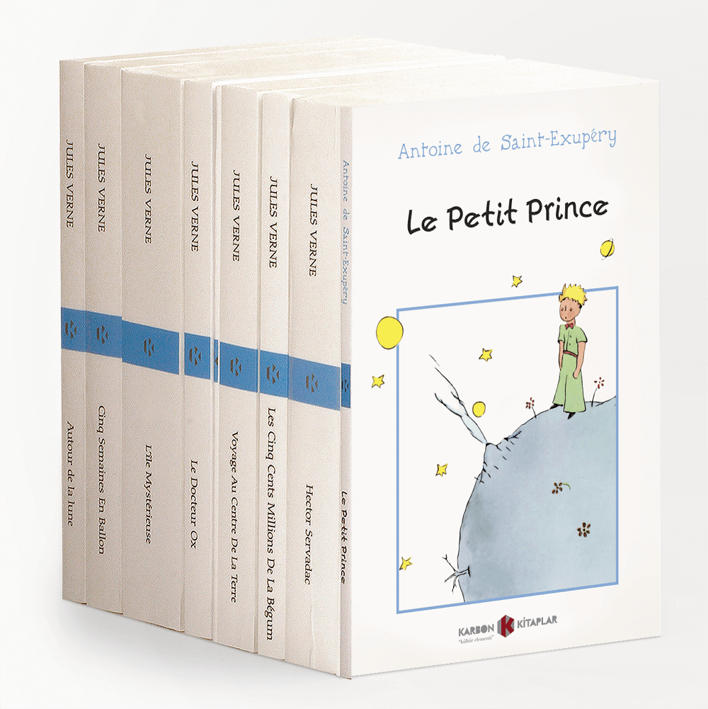 Karbon Kitaplar Fransızca Seti (10 Kitap) (Jules Verne) Fiyatı