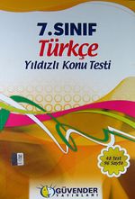 7. Sınıf Türkçe Yıldızlı Konu Testi (48 Test 96 Sayfa)