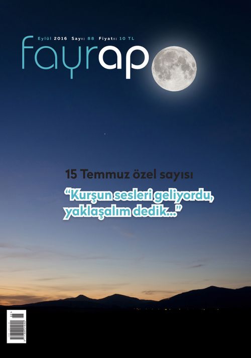 Fayrap Edebiyat Dergisi Eylül 2016 Sayı:88