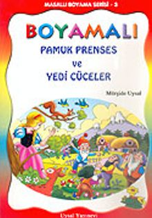 Boyamalı Pamuk Prenses ve Yedi Cüceler/Masallı Boyama Serisi/Büyük Boy