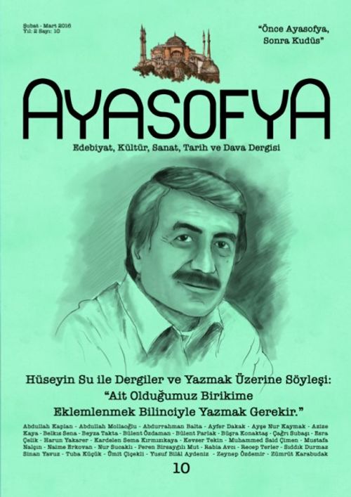 Ayasofya Dergisi Sayı 10 - Hüseyin Su İle Söyleşi