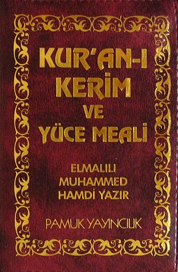 Kur'an-ı Kerim ve Yüce Meali Üçlü (Cep Boy-Plastik Kapak)(Fermuarlı )(Elmalılı 005)