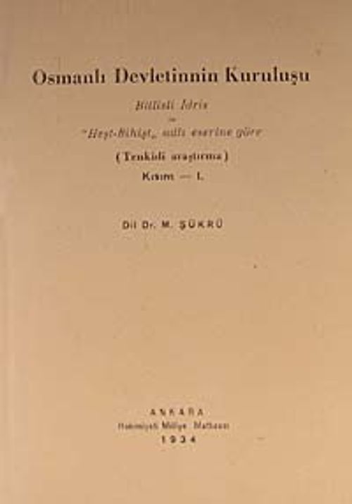 Osmanlı Devletinin Kuruluşu