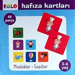 EOLO Hafıza Kartları (3-6 Yaş) Meslekler-Taşıtlar