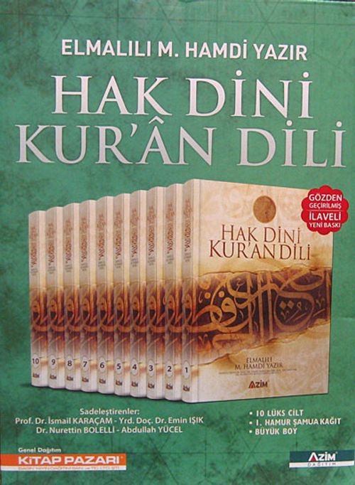 Hak Dini Kur'an Dili (10 Cilt Takım) (Şamua Kağıt) (Elmalılı Hamdi