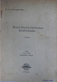 İkinci Dünya Harbinden Konferanslar (1-C-21)