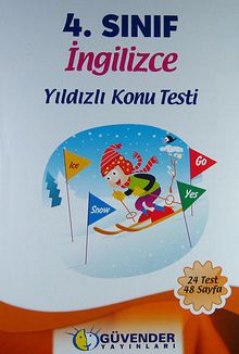 4.Sınıf İngilizce Yıldızlı Konu Testi (20 Test 40 Sayfa)