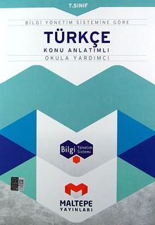 7. Sınıf Türkçe Konu Anlatımlı-Okula Yardımcı / Bilgi Yönetim Sistemine Göre