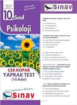 10. Sınıf Psikoloji Yaprak Test (16 Test)