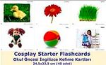 Cosplay Starter Flashcards - Okul Öncesi İngilizce Kelime Kartları (40 adet) (24,5x33,5)