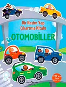 Bir Resim Yap Çıkartma Kitabı - Otomobiller