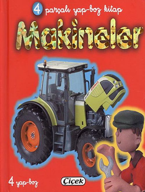 Makineler & 4 Parçalı Yap-Boz Kitap