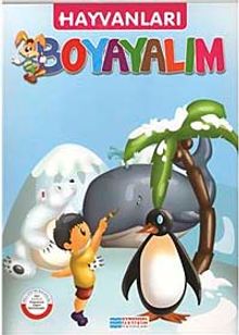 Hayvanları Boyayalım / Pembe Seri - Kutup Ayısı,Penguen,Balina