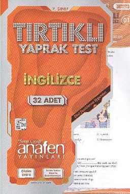 7. Sınıf İngilizce Tırtıklı Yaprak Test  (32 Adet)