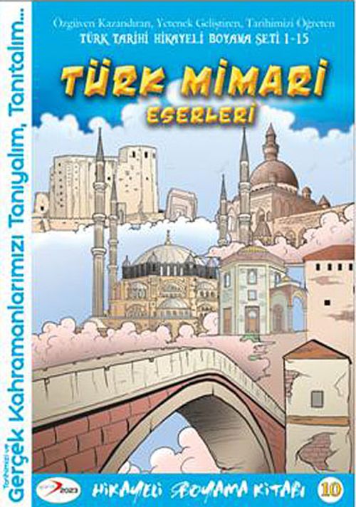 Türk Mimari Eserleri  / Hikayeli Boyama Kitabı -10