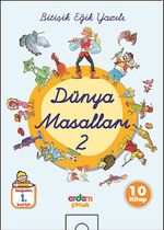 Dünya Masalları Dizisi -2 (10 Kitap) / Bitişik Eğik Yazılı Dünya Masalları
