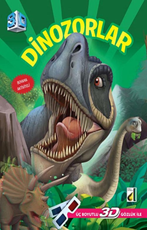 3D Dinozorlar & (Üç Boyutlu 3D Gözlük İle) (Boyama Aktiviteli)
