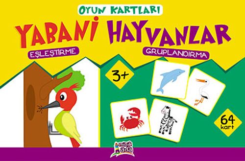 Yabani Hayvanlar (Eşleştirme-Gruplandırma) Oyun Kartları