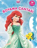 Küçük Denizkızı Boyama Çantası (26 Çıkartma) / Boya Oku Yapıştır ( Yandan Tutmalı)