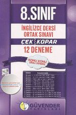 8. Sınıf İngilizce Dersi Ortak Sınavı Çek Kopar 12 Deneme