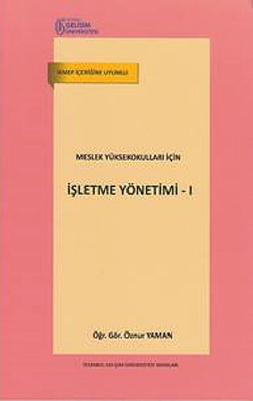 İşletme Yönetimi -1 & Meslek Yüksekokulları İçin