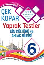 6. Sınıf Din Kültürü ve Ahlak Bilgisi Çek Kopar Yaprak Testler