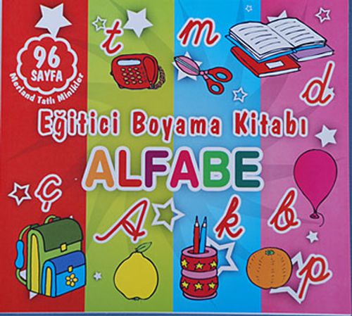 Alfabe - Eğitici Boyama Kitabı / Merland Tatlı Minikler
