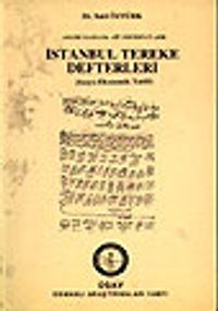 İstanbul Tereke Defterleri /Sosyo Ekonomik Tahlil