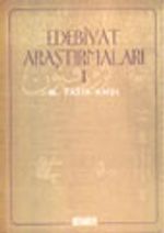 Edebiyat Araştırmaları I