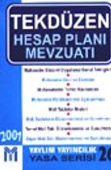 Tekdüzen Hesap Planı Mevzuatı -2001-