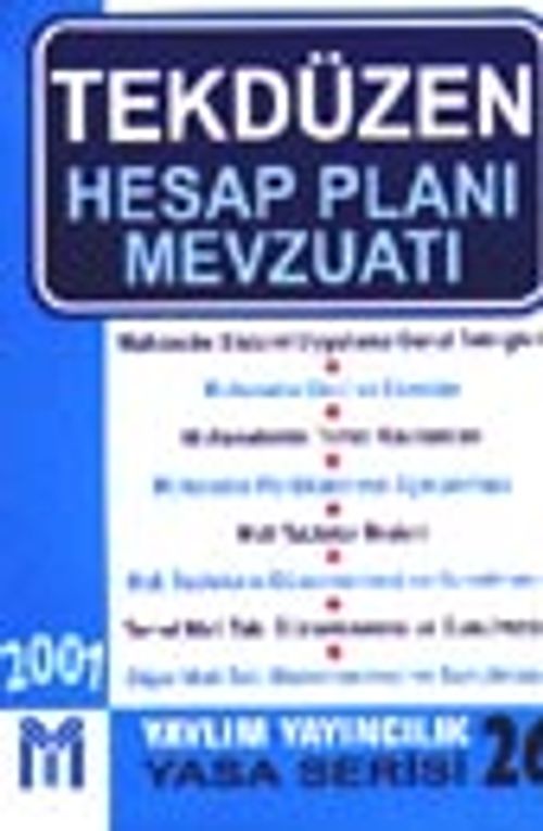 Tekdüzen Hesap Planı Mevzuatı -2001-