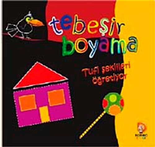 Tebeşirle Boyama Tufi Şekilleri Öğretiyor