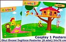 Cosplay 1 Posters - Okul Öncesi İngilizce Posterler (8 adet) (54x76)