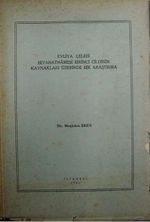 Evliya Çelebi Seyahatnamesi Birinci Cildinin Kaynakları Üzerinde Bir Araştırma (3-D-3)
