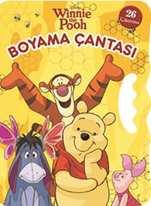 Winnie The Pooh Boyama Çantası (26 Çıkartma) / Boya Oku Yapıştır ( Yandan Tutmalı)