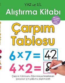 Çarpım Tablosu / Yaz ve Sil Alıştırma Kitabı - Bilinmeyen Yazar