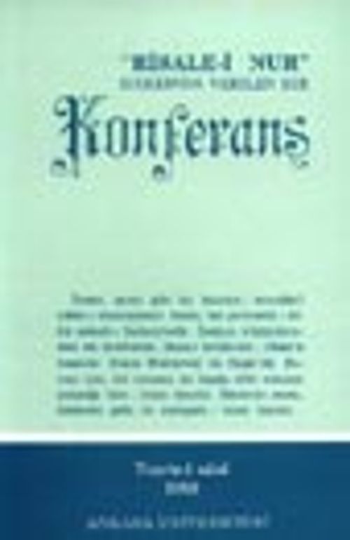 Konferans ("Risale-i Nur" Hakkında Verilen Bir Konferans)/ cep boy (kod:514)