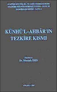 Künhü'l-Ahbar'ın Tezkire Kısmı