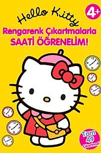 Hello Kitty Rengarenk Çıkartmalarla Saati Öğrenelim