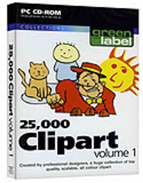 25,000 Clipart VOL 1 Green Label / 25.000 Clipart, Şekil ve Resim I Kod:GS.01788&