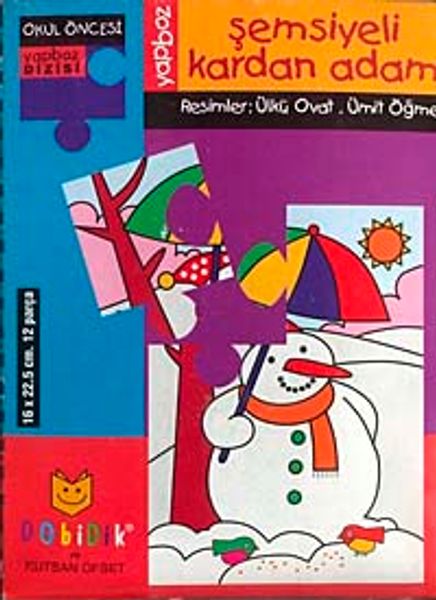 Şemsiyeli Kardan Adam - Yapboz