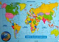 Dünya Ülkeler Haritası / Masallı Yapboz
