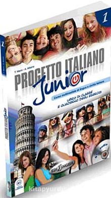Progetto Italiano Junior 1 (Ders Kitabı ve Çalışma Kitabı +CD) İtalyanca Temel Seviye