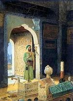 Şehzade Türbesinde / Osman Hamdi Bey (OHB 003-30x40) (Çerçevesiz)