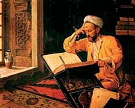 Kur'an Okuyan Adam / Osman Hamdi Bey (OHB 006-60x75) (Çerçevesiz)