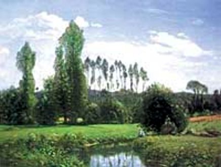 Rouelles'ten Görünüm / Claude Monet (MCL 011-50x65) (Çerçevesiz)