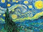 Yıldızlı Gece / Vincent Van Gogh (VGV 013-60x80) (Çerçevesiz)
