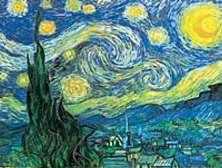 Yıldızlı Gece / Vincent Van Gogh (VGV 013-60x80) (Çerçevesiz)