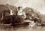 Anadolu Hisarı Ve Kandilli Sırtları / Thomas Allom (GRV 058-50x75) (Çerçevesiz)
